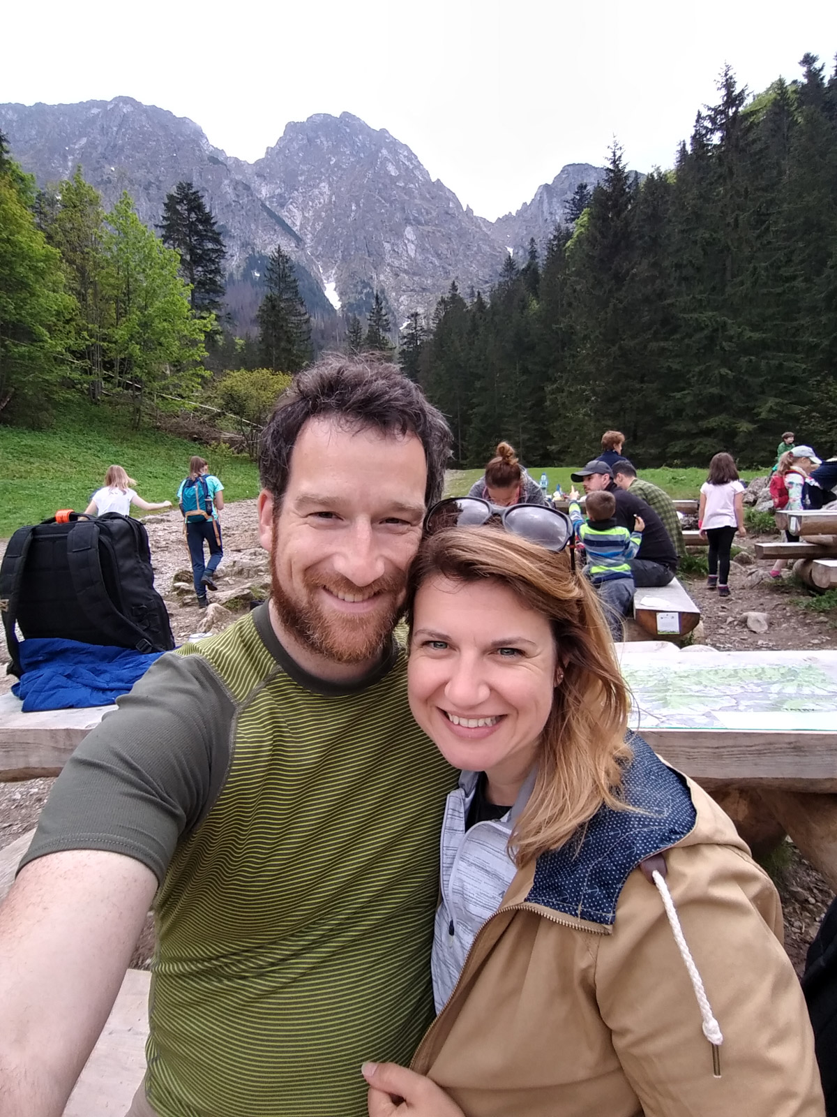 Peter and Erin in the Tatra Mountains